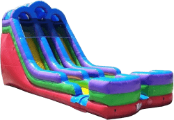 Rainbow Dual Lane Inflatable Water Slides
